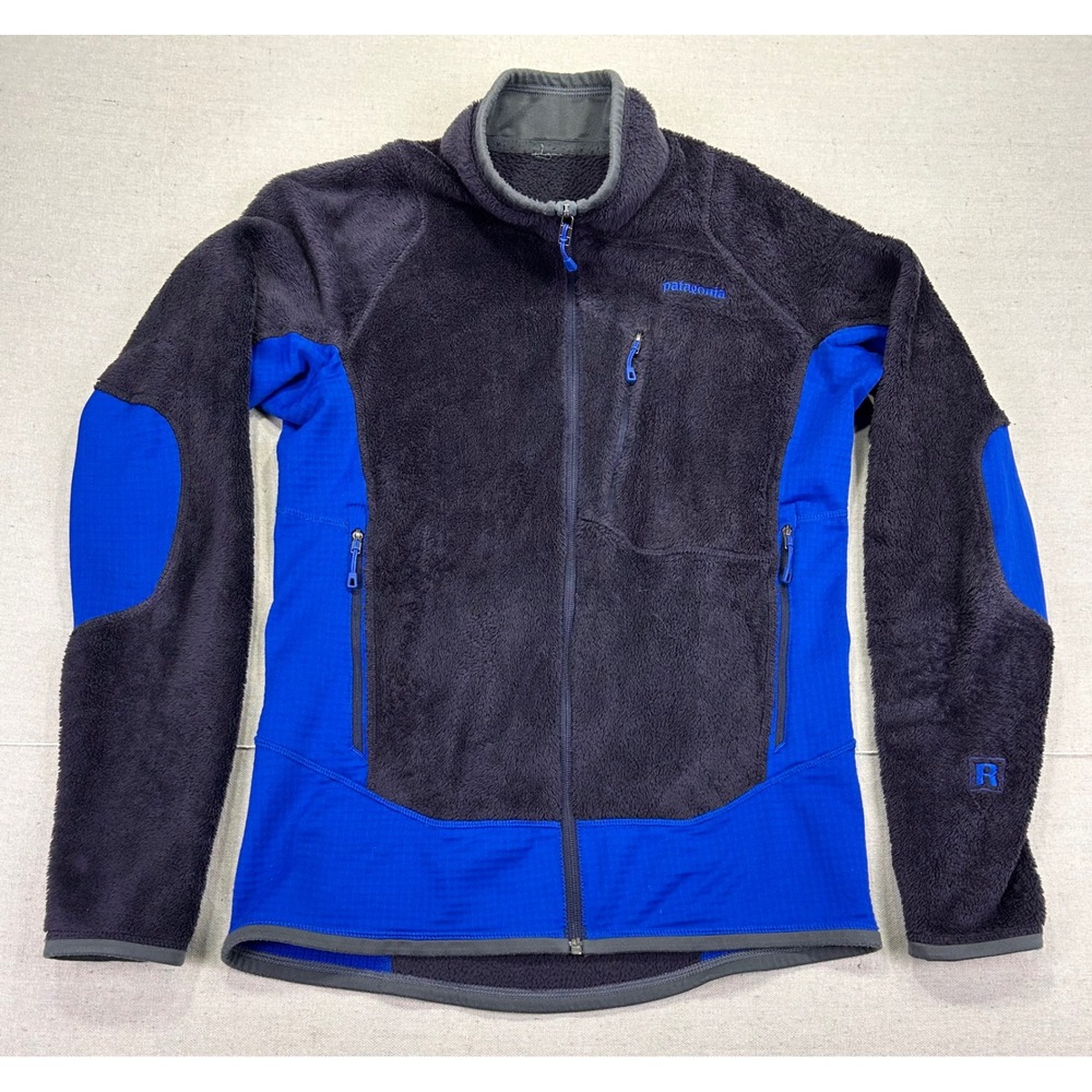 Patagonia Women's Medium Regulator Fleece Jacket Grey Blue Full Zip Polartec